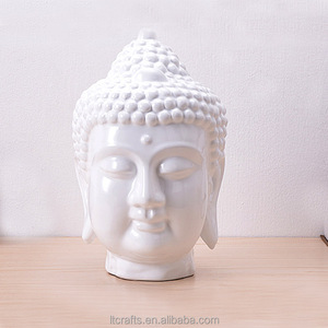 Fabbrica 3d bianco Polyresin Buddha <span class=keywords><strong>testa</strong></span> statue per la vendita - Product Image 3