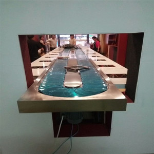 <span class=keywords><strong>สายพาน</strong></span>ลำเลียงซูชิแบบหมุนสองชั้นทำจากสแตนเลส - Product Image 6