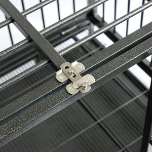 Venta al por mayor cubierta plegable de Metal grande mascota perro <span class=keywords><strong>perrera</strong></span> con ruedas y cubierta - Product Image 5