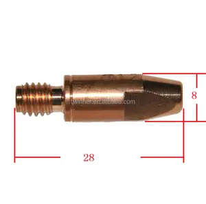 Dibuat di Cina welding nozzle tembaga paduan hubungi tip untuk 25AK