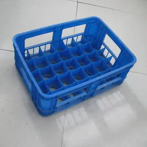 QS Milk Crates for 250ml Bottles Hot Sale Solid Plastic Milk Juice Container Plastic Moving Basket for Storage and Transport