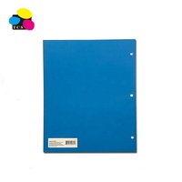 2025 Carta ecológica Tamaño A4 Alta calidad Colores surtidos Azul Dos bolsillos Carpeta de archivos de papel