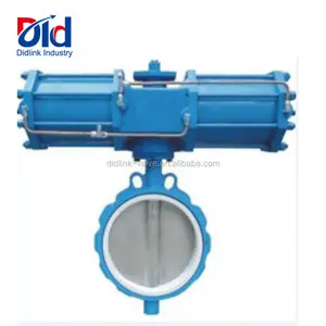 For Flow Control Dn200 6 Inch Size Double Offset What Is Weight Resilient Butterfly Valve Pneumatic