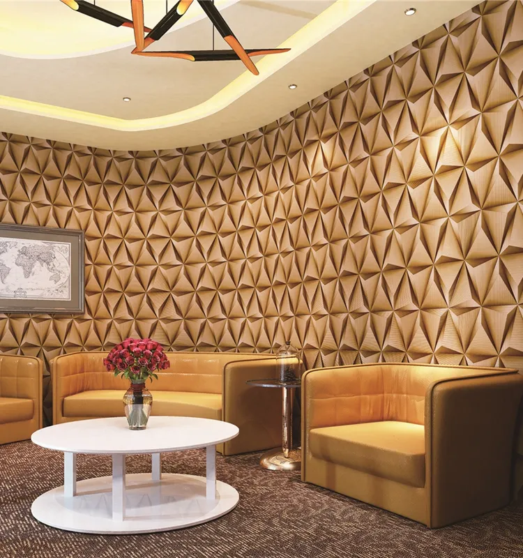 PVC embossed wallpaper interior cheap stereoscopic 3d wallpapers for wall decoration