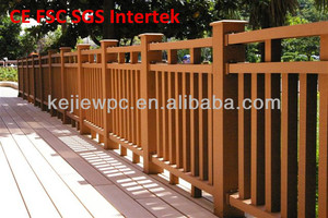 Marrón Rojo Placas <span class=keywords><strong>Bar</strong></span> Mirada de Madera Reciclable Impermeable WPC Barandilla Listón Resistentes A las Plagas - Product Image 1