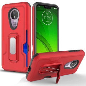<span class=keywords><strong>La</strong></span> Meilleure Vente pour des accessoires De téléphone Portable hybride pour béquille téléphone housse pour Moto G7 Puissance - Product Image 1