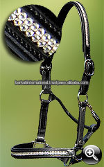 Halters Bling en cuir de cheval. - Product Image 3