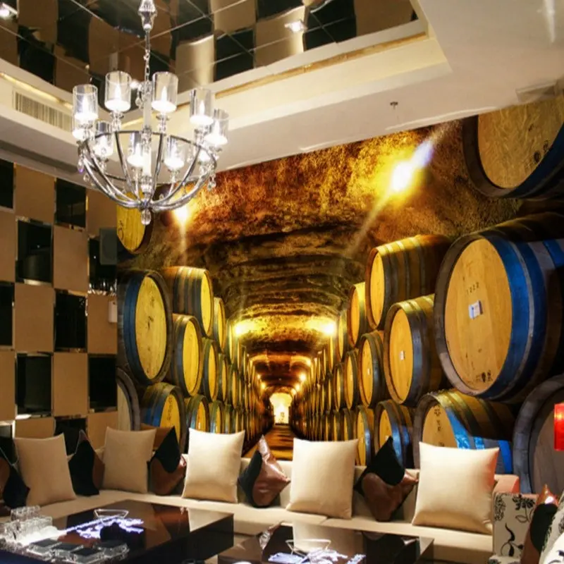 Papel de parede arte deco lindo vinho entretenimento bar decorativo ktv cinza tijolo papel de parede 3d malásia