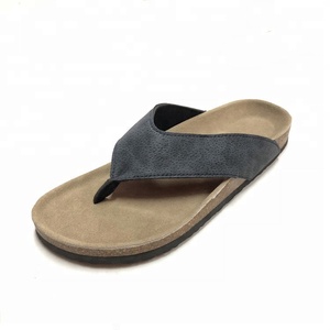 Sandali Infradito Estivi All'Ingrosso per Uomo <span class=keywords><strong>con</strong></span> <span class=keywords><strong>Suola</strong></span> in <span class=keywords><strong>Sughero</strong></span> e Soletta in Morbida Pelle - Product Image 3