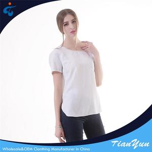 <span class=keywords><strong>Camicetta</strong></span> bianca di Design moderno con collo <span class=keywords><strong>a</strong></span> <span class=keywords><strong>barca</strong></span> manica corta alla moda in tessuto di Rayon da ragazza - Product Image 5