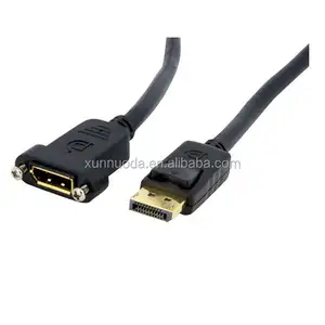 पैनल माउंट Displayport 1.4 महिला केबल