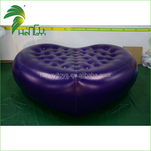 अनुकूलित Inflatable हवाई गद्दा/पीवीसी दिल के आकार Inflatable गद्दे फर्नीचर/दिल के आकार Inflatable बिस्तर - Product Image 2