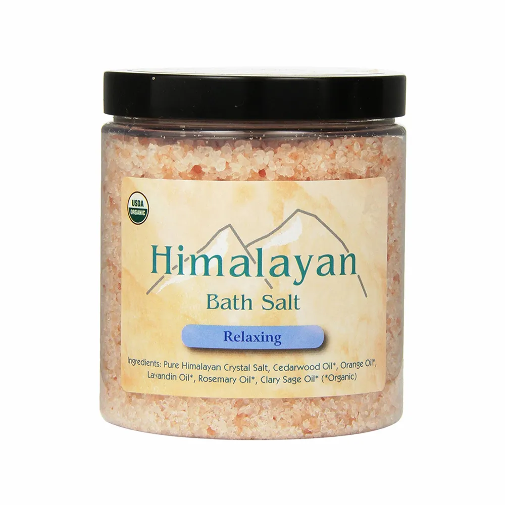 Sal del himalaya de Color blanco para adultos, ingrediente de magnesio, sal de baño Epsom con hermosa fragancia