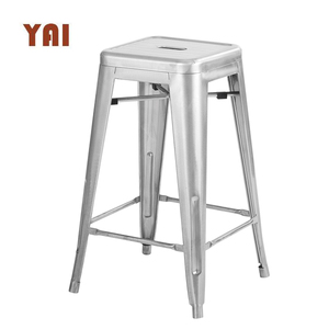 Galvanizado industrial de <span class=keywords><strong>alta</strong></span> apilable <span class=keywords><strong>restaurante</strong></span> <span class=keywords><strong>barra</strong></span> de metal silla Silla de bar silla - Product Image 2