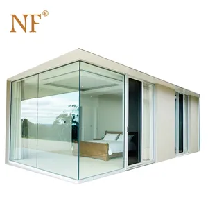 aluminum frameless fixed glass corner windows