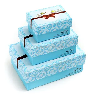 Various Size Brand Name Printed Paper Large Gift Boxes With Lids Fancy Gift Box