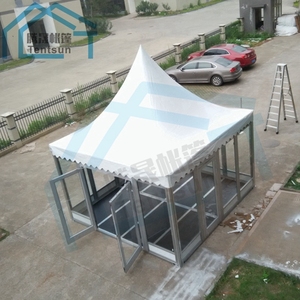 Facile à assembler tente de pagode de belvédères, pas cher 6x6 m jardin pagode tentes blanc - Product Image 6