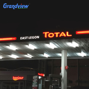Customized Size Pylon Sign,gas Station Led <strong>Display</strong>,acrylic Aluminum Canopy - Product Image 3