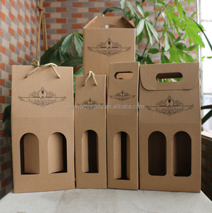 High quality package red wine paper cardboard packaging box with logo