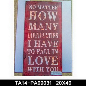 Venta caliente popular de la pared decorativa de la vendimia de hierro placa de metal cartel de chapa de arte de diseño al por <span class=keywords><strong>m</strong></span> - Product Image 4