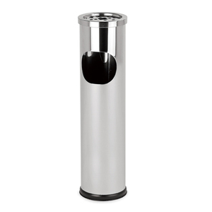 Hotel Lobby Stainless Steel Standing Ashtray Trash Can