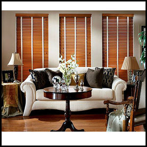 50mm real wood slats ladder tape cord tilter latest design interior wooden venetian blinds - Product Image 1