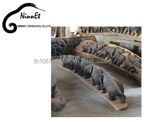 Elefante Tallado en Madera de Tailandia - Product Image 1