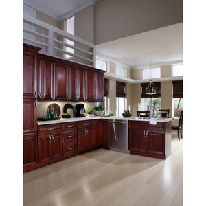 Modern Traditional All Wood Furniture Cabinet Modular Galley Kitchen <strong>Corner</strong> <strong>Units</strong> with Island - Product Image 3
