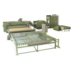 fiber cotton wool wadding production line quilt making line quilt auto filling line