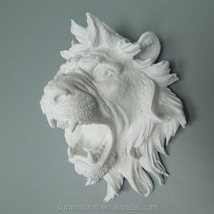 Statua a Testa di Leone <span class=keywords><strong>in</strong></span> <span class=keywords><strong>Resina</strong></span> da Parete, Busto di Leone - Product Image 5