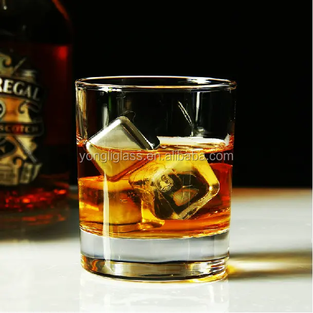 Whisky redondo tradicional de 300ml, vaso de cristal sin plomo, venta al por mayor