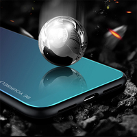 Coque de téléphone en verre trempé dégradé pour Xiaomi pour Mi 6X 5X A1 A2 8 Lite Mix 2s 3s Max 3 pour Redmi Note 5 6 7 Pro Plus