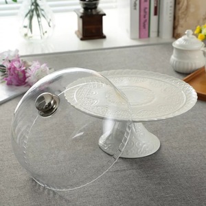 Commercio all'ingrosso di <span class=keywords><strong>Vetro</strong></span> Alto Piedistallo Del Bigné Del Basamento Della Torta <span class=keywords><strong>Per</strong></span> La Cerimonia Nuziale Con Cloche Copertura - Product Image 4
