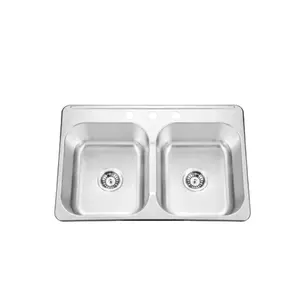 American UPC Küchen waschbecken hand gefertigte Spüle 16Gauge Edelstahl 304 Spüle Schüssel mit Sieb