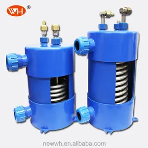 Cooling Water Aquarium Heat Exchanger PVC Aquarium Water Chiller Evaporator