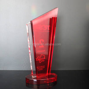 عالية الجودة الكريستال اليد الكأس مخصصة أحمر أو أخضر جائزة - Product Image 6