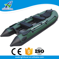 380cm 12'4'' PVC ou Hypalon Matériel De Coque 6 Personnes Bateau Gonflable