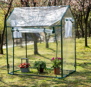 شعبية مصغرة المنبثقة حديقة الباردة دفيئة بإطار مع غطاء PVC اثنين من النوافذ - Product Image 3