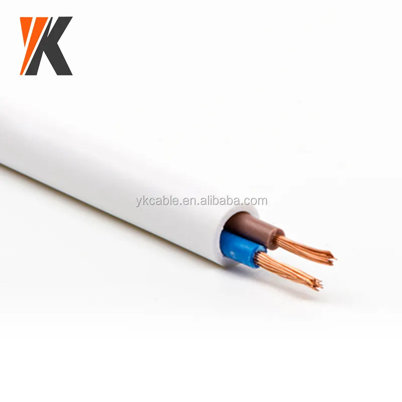 Lighting/switch/mechanical iec 52(rvv) pvc vde h03vvh2-f 2x0.5mm2 2x0.75mm2 electric wires cables 2.5mm