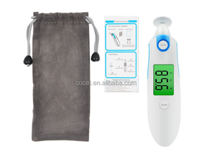 Sốt IR nhiệt kế Nhiệt độ bé tai cơ thể nhiệt độ kỹ thuật số Súng tai và trán Nhiệt kế cho trẻ sơ sinh - Product Image 5