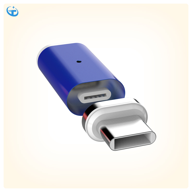 2019 новый продукт матовый устройства для быстрой зарядки из алюминиевого сплава с магнитным адаптером для Android типа C