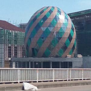 ورشة عمل بهيكل فولاذي، هيكل فولاذي خفيف، إطار فضائي، مبنى بسقف قبة جيوديسية، مورد هياكل فضائية - Product Image 4