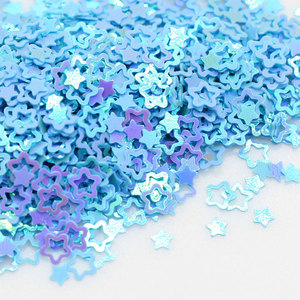 Nuovo Design 2019: Paillettes a Stella per Nail Art, 5mm, Sciolte, a Forma di Stella Cava, per Slime, Decorazioni e Scrapbooking - Product Image 4