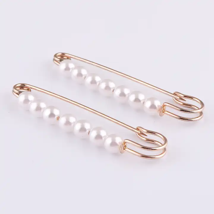 76mm fashion pearl decorative safety pins