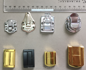 Nickle Color Small Jewelry Box Locks Locks Lid Latch Catch Buckle Latch With Key