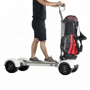 最新电动高尔夫滑板 10.5英寸轮胎高尔夫球车耐用电动长板