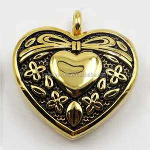 Beautiful jewelry 316L stainless steel heart perfume locket