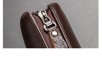 Dompet panjang untuk pria merek terkenal desainer tas tangan bisnis tempat paspor dompet perjalanan kapasitas tinggi