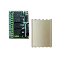 Télécommande relais sans fil 4 canaux 12V DC 200m de portée 433Mhz Matériau ABS Fonction température