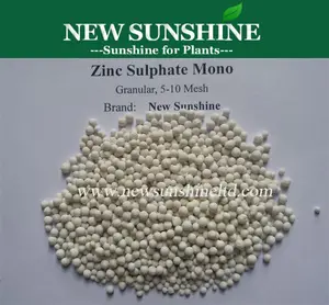 Fornecedor profissional de mono de sulfato de zinco zn 33%, produto alimentado monohidratado de sulfato de zinco, fertilizante de hepta de sulfato de zinco